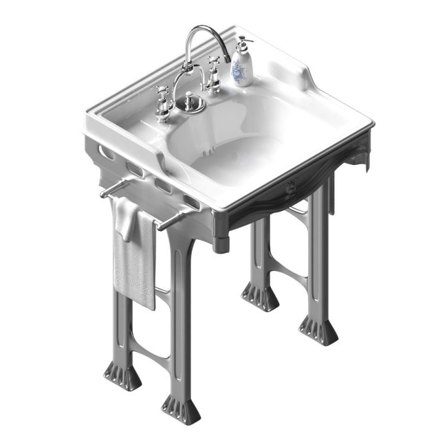 wash basin and pedestal classic Modelo 3D .c4d .max .obj .3ds .fbx .stl .blend 