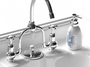 wash basin and pedestal classic 3D Model