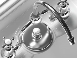 wash basin and pedestal classic 3D Model