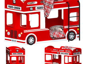 london bus bed 3Dモデル