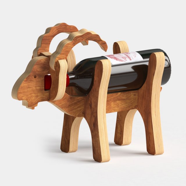wine stand goat Modelo 3D .c4d .max .obj .3ds .fbx .stl .blend 