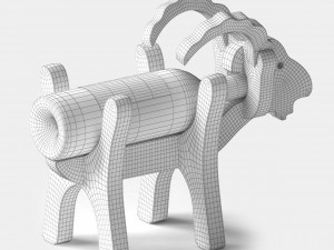 wine stand goat Modelo 3D