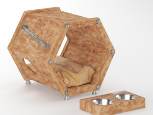 pet house industrial craft loft 3D Model