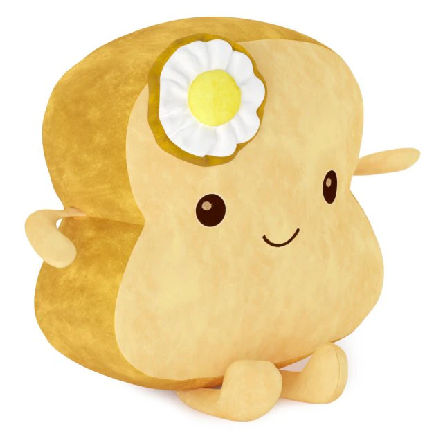 kawaii toast plush toy 3D Model .c4d .max .obj .3ds .fbx .stl .blend