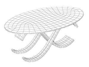 infinity coffee table 3D 模型