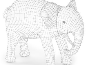 interior toy elephant 3D 모델