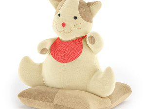 interior toy cat on a pillow 3D Модель