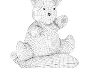 interior toy cat on a pillow 3D Модель