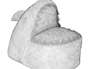 ottoman shark Modelo 3D