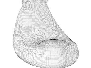 armchair bag bear 3D Model