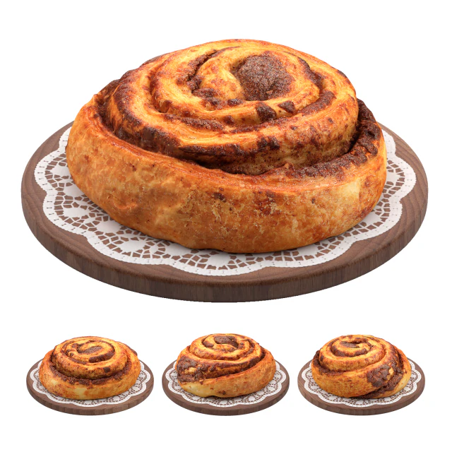 Bun Puff Snail 3D Model .c4d .max .obj .3ds .fbx .stl .blend 