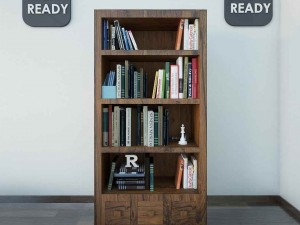 bookshelf2 vr ar game ready 3D Model