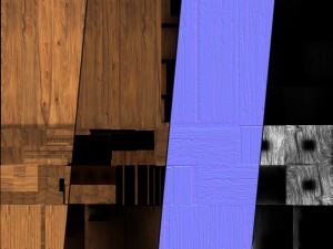 bookshelf2 vr ar game ready 3Dモデル