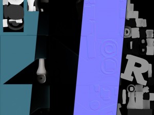 bookshelf2 vr ar game ready 3Dモデル