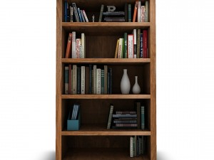 bookshelf1 vr ar game ready Modèle 3D