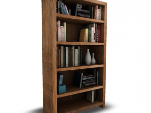 bookshelf1 vr ar game ready Modèle 3D