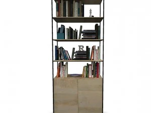 bookshelf 03 vr ar game ready 3D Model
