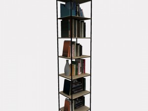 bookshelf 03 vr ar game ready 3D Model