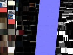 bookshelf 03 vr ar game ready 3D Model