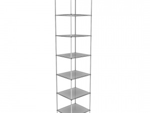 bookshelf 03 vr ar game ready 3D Model