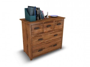 chest of drawer1 vr ar game ready 3D 模型