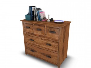 chest of drawer1 vr ar game ready 3D 模型