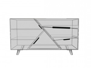 chest of drawer2 vr ar game ready 3D मॉडल