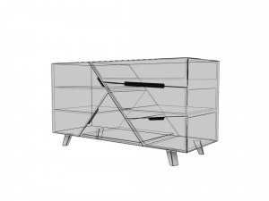 chest of drawer2 vr ar game ready 3D मॉडल