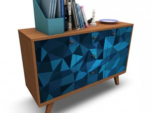chest of drawer3 vr ar game ready 3D Model