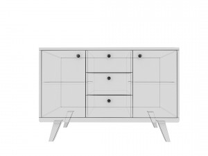 chest of drawer3 vr ar game ready 3D Model