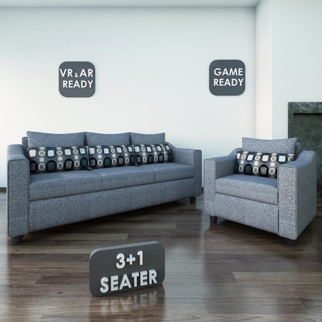 sofa01 vr ar game ready 3D मॉडल .c4d .max .obj .3ds .fbx .stl .blend 