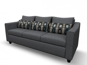 sofa01 vr ar game ready 3D Model