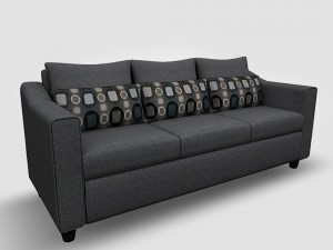 sofa01 vr ar game ready 3D मॉडल