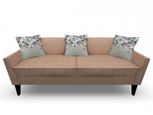 sofa02 vr ar game ready Modelo 3D