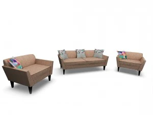 sofa02 vr ar game ready 3D Model