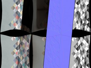 sofa02 vr ar game ready Modelo 3D