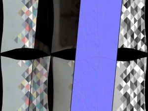 sofa02 vr ar game ready 3D Model