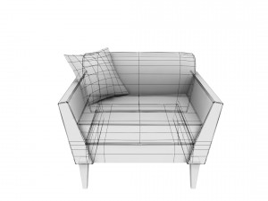 sofa02 vr ar game ready Modelo 3D