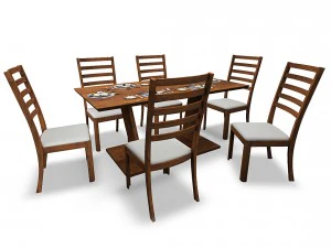 dining table01 vr ar game ready 3D Model