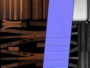 dining table01 vr ar game ready Model 3D