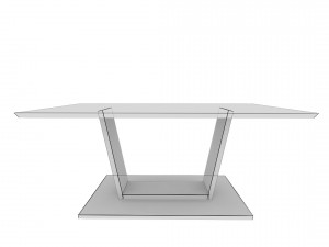 dining table01 vr ar game ready Model 3D