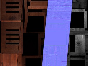 dining table02 vr ar game ready Modelo 3D