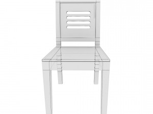dining table02 vr ar game ready Modelo 3D