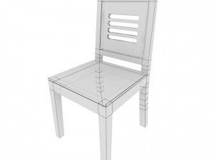 dining table02 vr ar game ready Modelo 3D