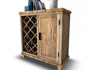 bar cabinet vr ar game ready Modelo 3D