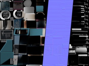 bar cabinet vr ar game ready Modelo 3D