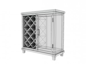 bar cabinet vr ar game ready Modelo 3D