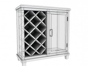 bar cabinet vr ar game ready Modelo 3D