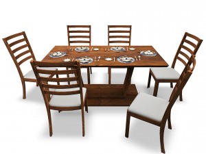 furniture bundle package 01 vr ar game ready 3D Model
