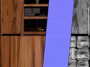furniture bundle package 01 vr ar game ready 3D Model